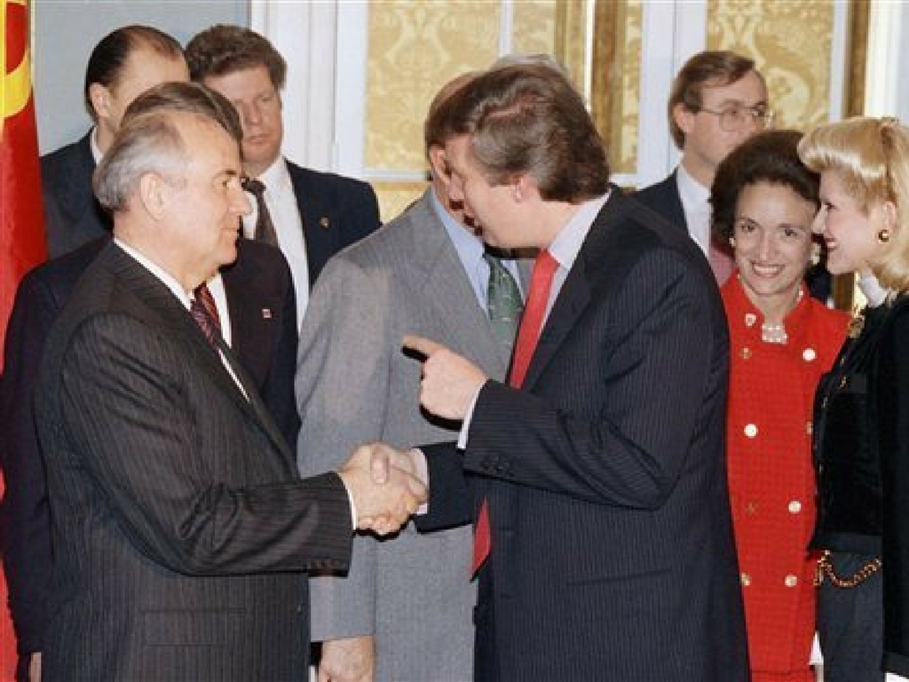trump with gorbachev