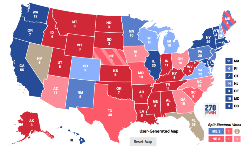 2012 Electoral Map | Objective News Report